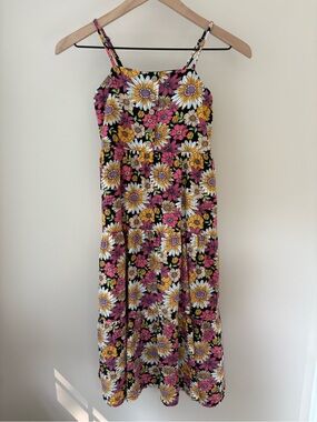 FOREVER 21 Girls’ Smocked Floral Maxi Dress Size 9-10